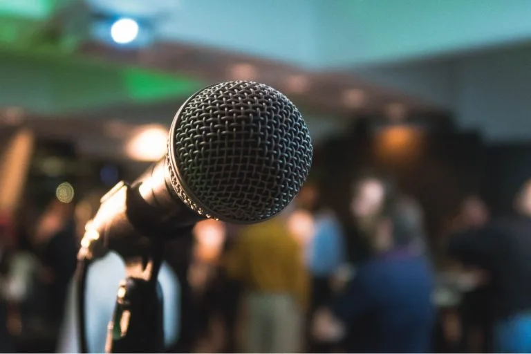 mIcrophone at a conference