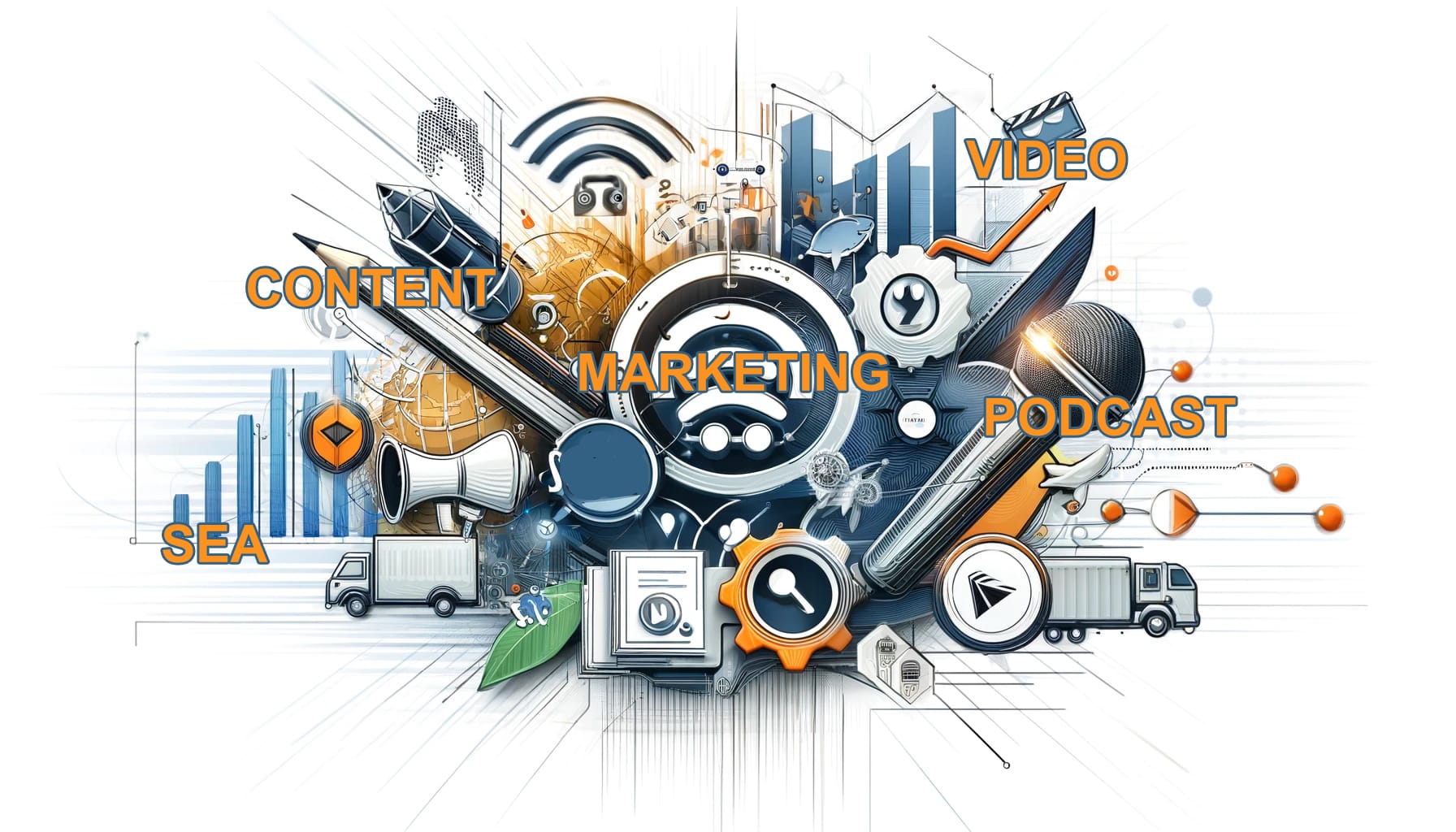 marketing in de logistiek met content, podcast en SEA