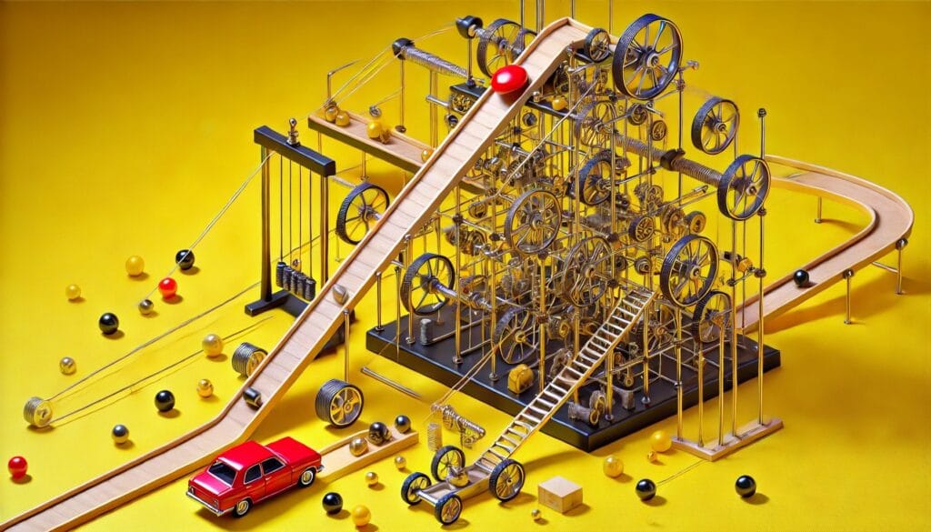 Een onnodig complexe machine