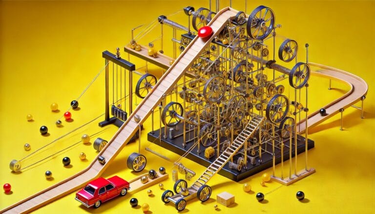 Een onnodig complexe machine