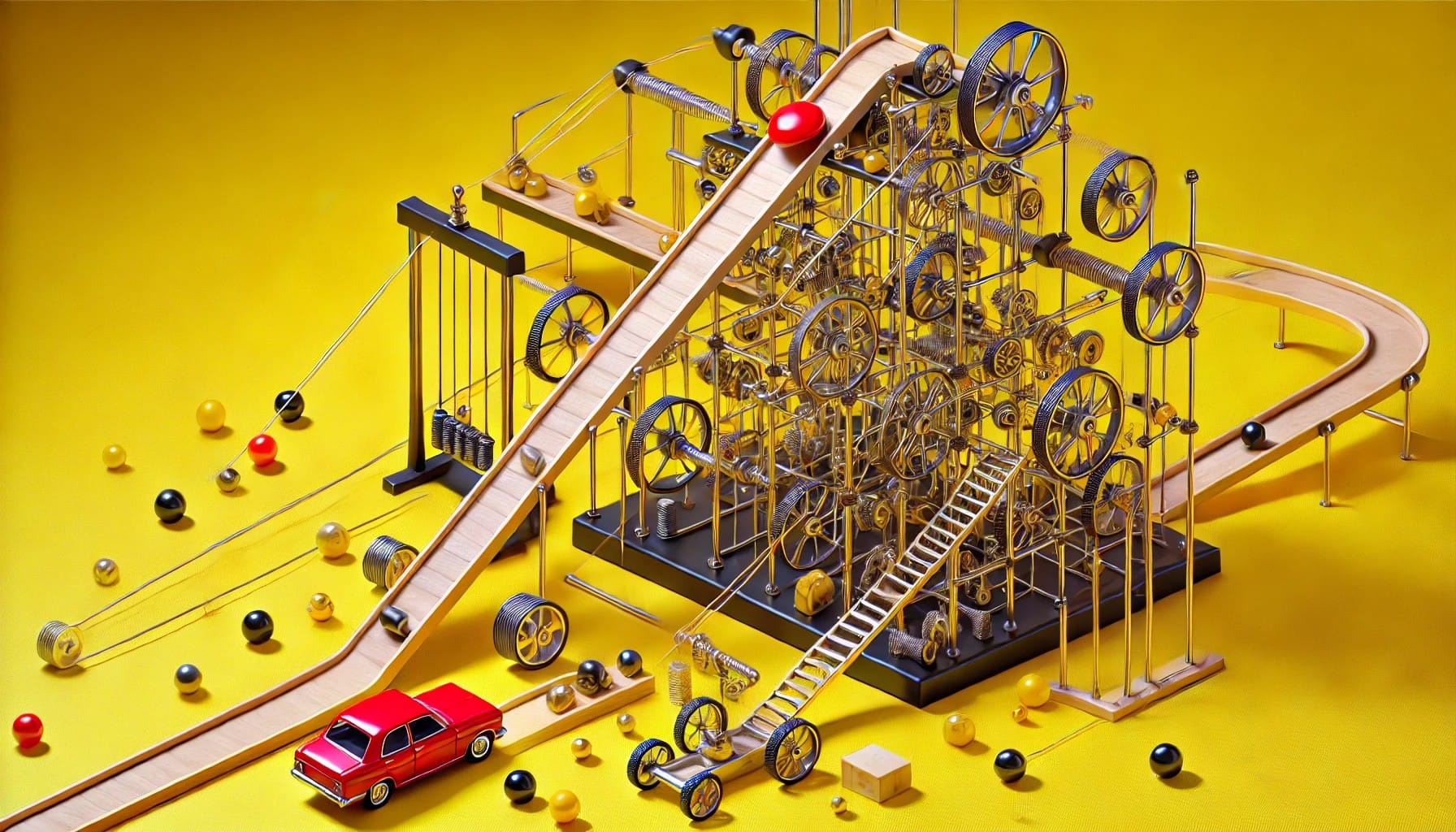Een onnodig complexe machine