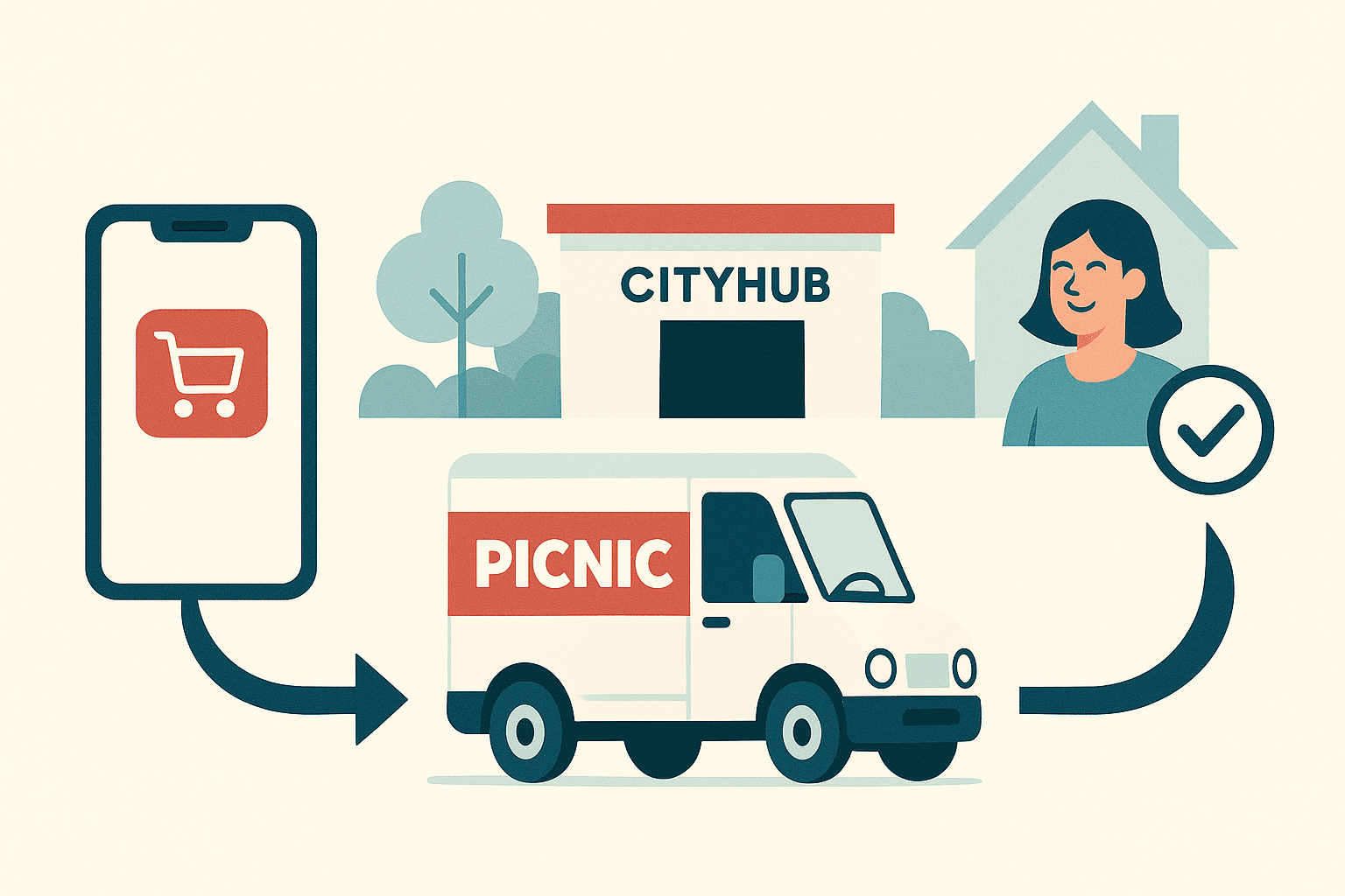 Logistieke efficiëntie bij Picnic: mensen, technologie en vastgoed.