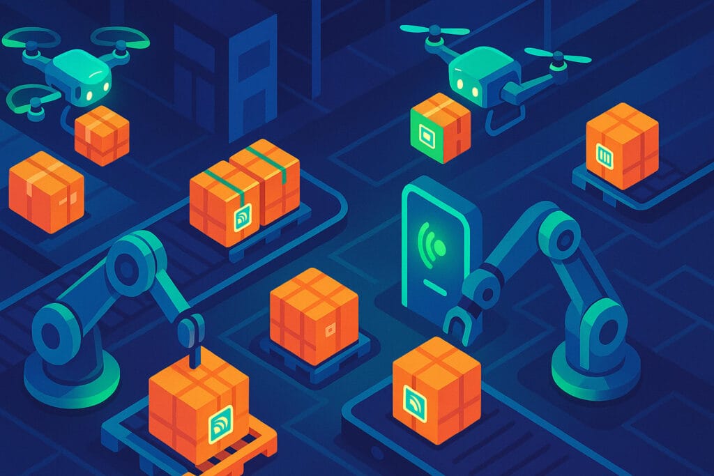 slimme technolgie in een magazijn